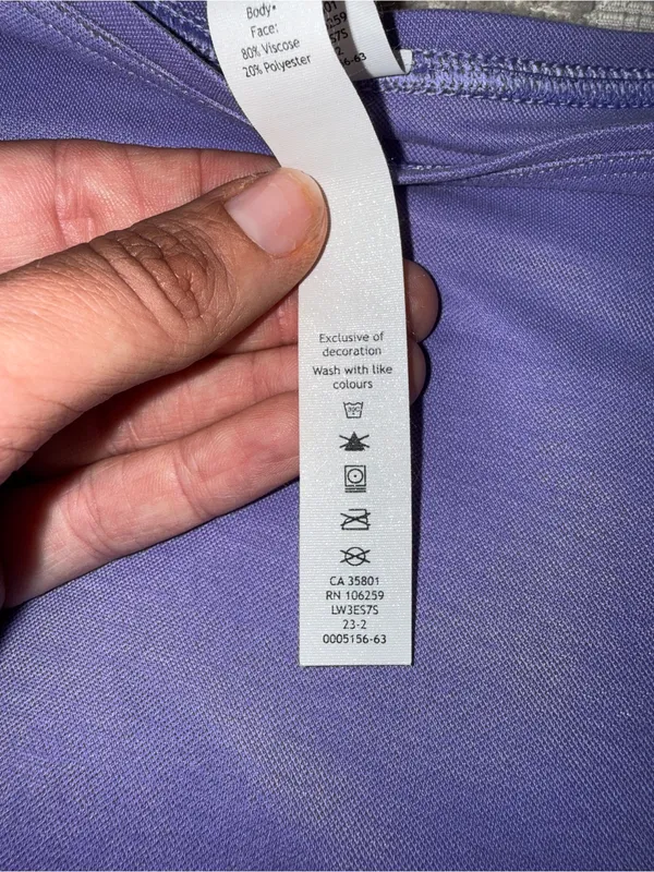 NWOT Lululemon Back in Action Long-Sleeve Shirt *Pique Dark Lavender‎ size 2 - Image 4