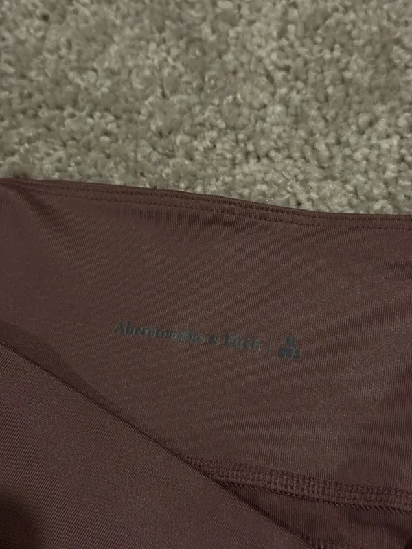 Abercrombie & Fitch Metallic Leggings Mauve - Image 5