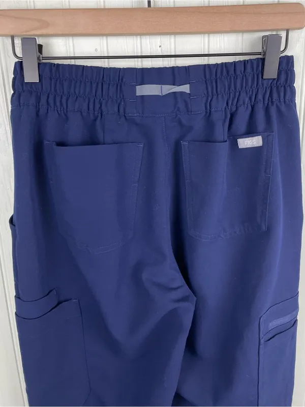 Figs Uman Jogger Scrub Pants Women's Size XS Navy Blue Nursing Scrubs 1001101 - Image 6