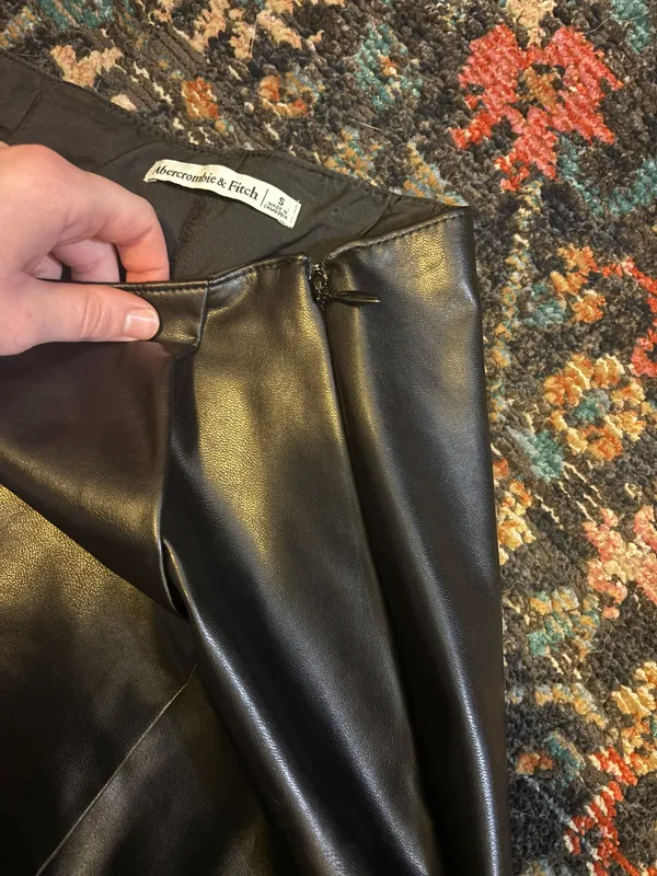 Abercrombie Faux Leather Skirt - Image 3
