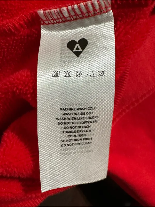 Aelfric Eden Star Color Contrast Oversized Hoodie size XS red - Image 8