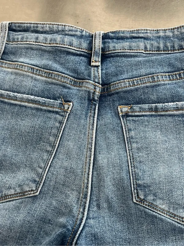 VERVET Women’s Medium Wash High-Rise Wide-Leg Stretch Blue Jeans - Size 26 VGUC - Image 4