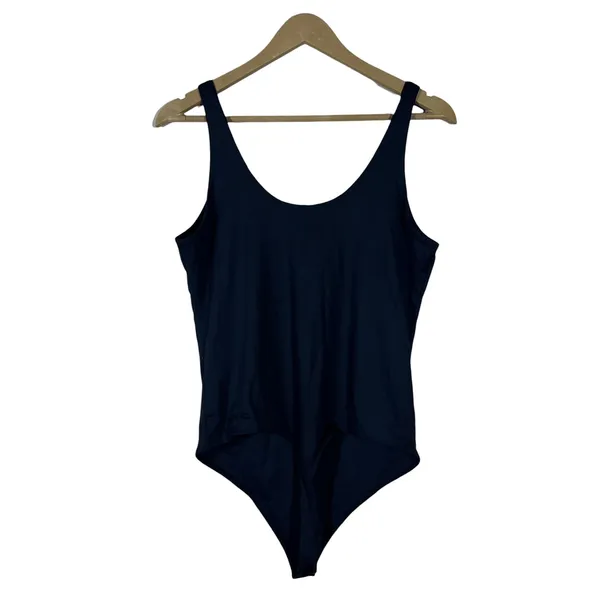 Abercrombie & Fitch Soft A&F Collection Solid Bodycon Black Minimalist Size L - Image 4
