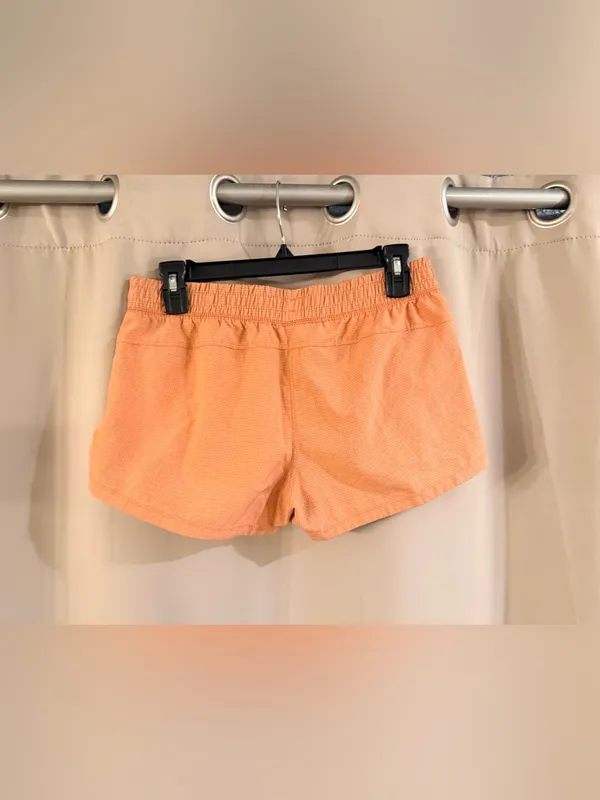 Adidas Women’s Peach-Orange Athletic Shorts - Image 2
