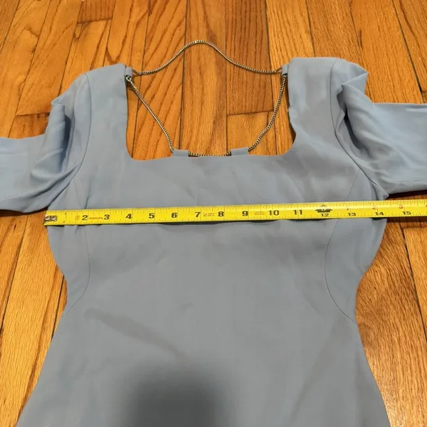 1017‎ Alyx 9SM Blue Chain Mini Dress Size 40 EU - Image 10