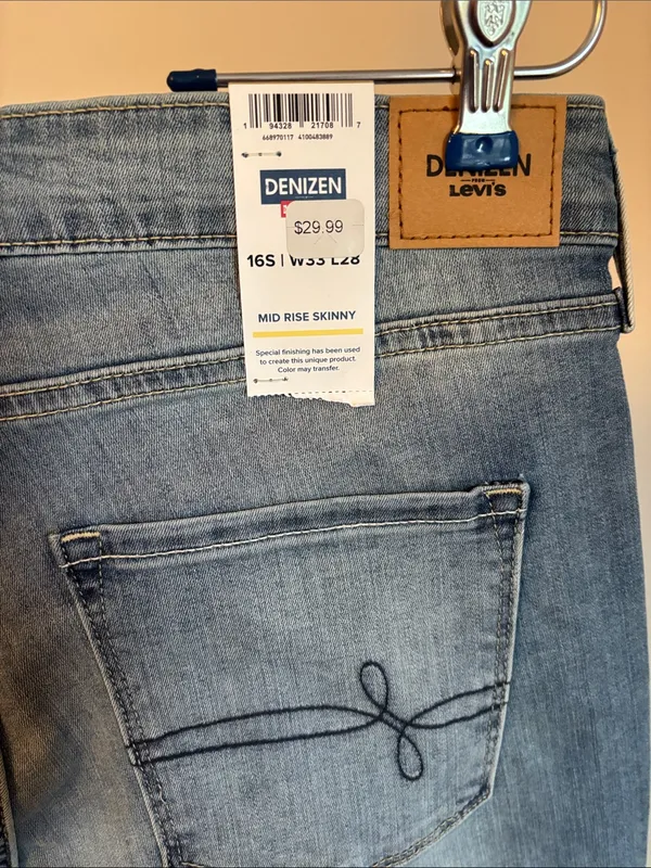 Levi's Denim Skinny Jeans - Light Blue Wash - Image 5
