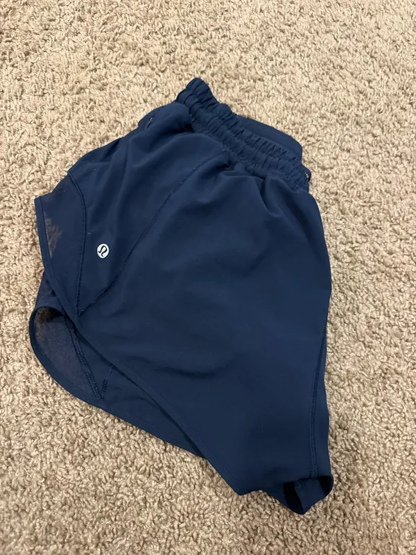 Navy Blue Lululemon Shorts Hotty Hot 2.5" Low-Rise - Image 3