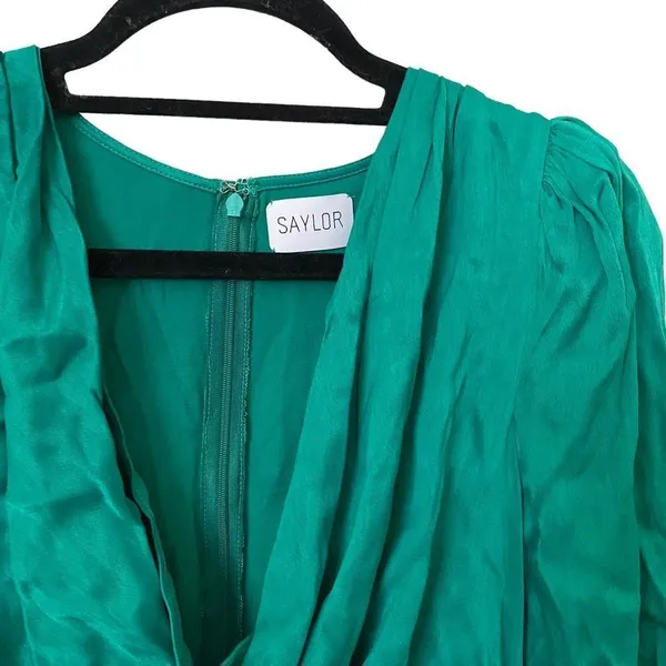 SAYLOR Adrienne‎ Satin Cowlneck Dress NWT Sz Sm - Image 4