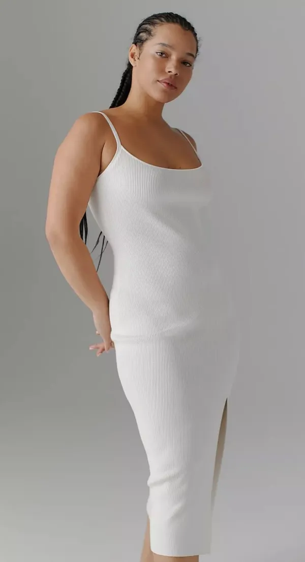 Brand new Urban Outfitters White maxi dress with side slit - Image 3