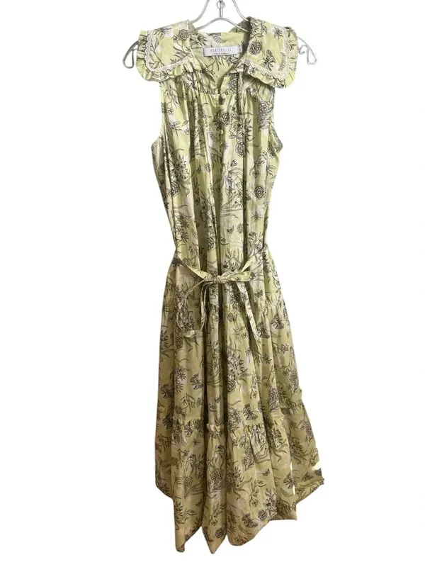 Hunter Bell Westin Midi Dress Green Gardenia S - Image 2