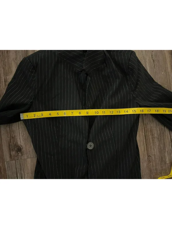 Urban Outfitters Black Pinstripe Blazer Women's XS Preppy - Image 5