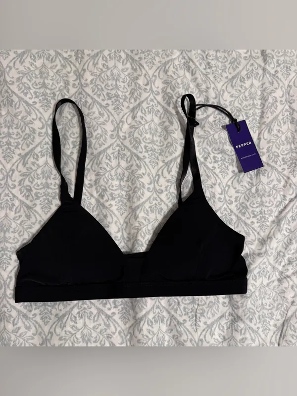 Pepper Limitless Wirefree Bra NEW Black - Image 2