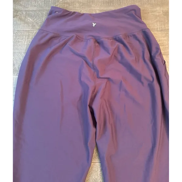 Old Navy Women's Active Purple Powersoft High Rise Go Dry Joggers Size Large - Image 7