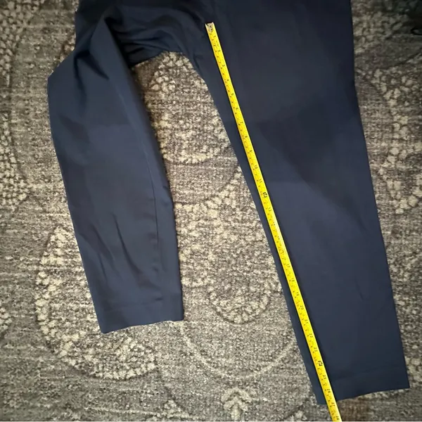 Theory Women’s Size 8 Navy Blue Thaniel Approach Cotton Stretch Trousers Pants - Image 12