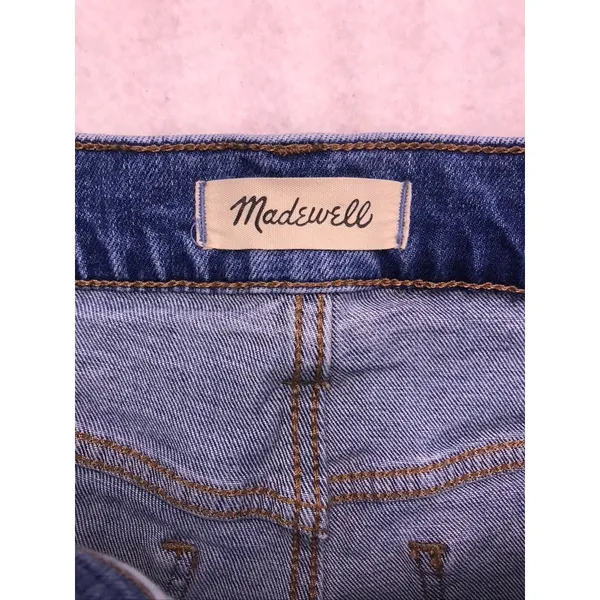 Madewell‎ The Momjean Women 26 Blue Excellent High Rise Tapered Leg Denim Jeans - Image 2