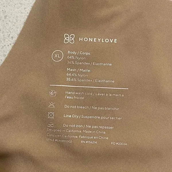 HoneyLove crossover bra, size extra large Tan - Image 5