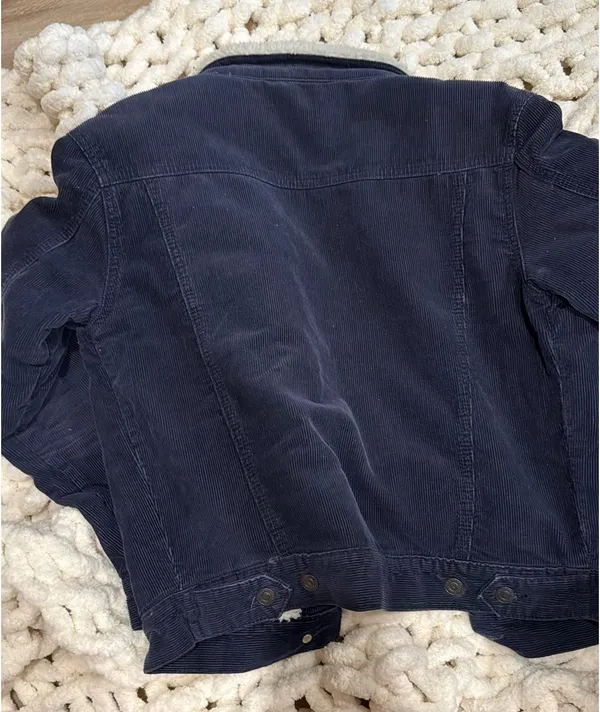 Navy Blue Fleece Jacket  - Image 5