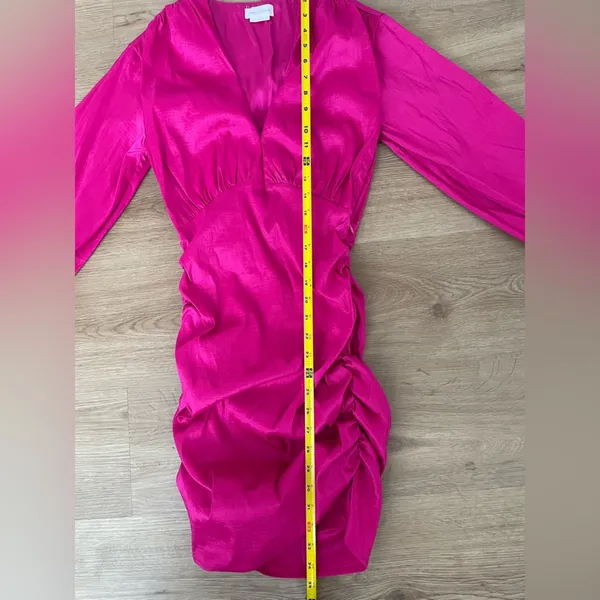 Lovers + Friends Hot Pink Lorenza Mini Dress Long-sleeve - Image 9
