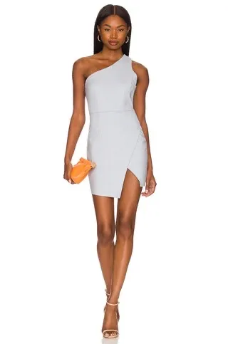 superdown Dusty Blue Molly Dress One-Shoulder - Image 7