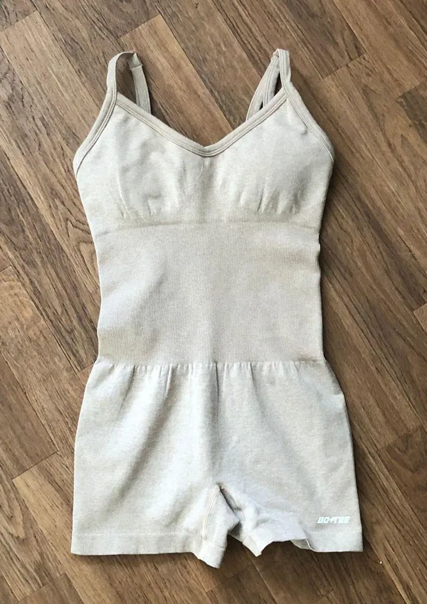 Bo and Tee Nude  Athletic One Piece Romper - Image 4