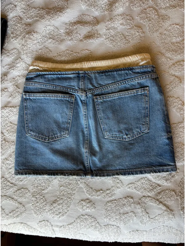 ZARA Jean Mini Skirt - Image 4