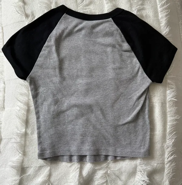 Phi Sigma Sigma Baby Tee Gray - Image 2