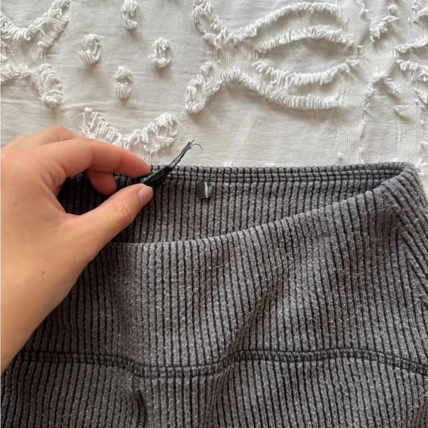 Wild Fable DARK GRAY XS FLARE RIBBED HIGH WAISTED LEGGINGS - Image 7
