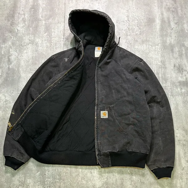 Vintage Black Carhartt Jacket - Image 2