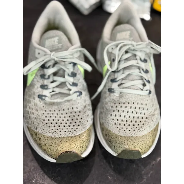 Nike Air Zoom‎ Pegasus 35 Womens Running Shoes Grey Volt Green Sneakers - Image 2