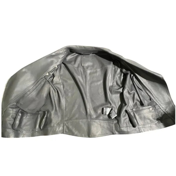 Rawtus Japanese Designer Goatskin Leather Moto Jacket Black 40 M - Image 16