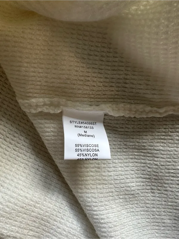 Staccato Eyrwin V Neck Tunic Sweater Off White M NET STITCH FIX - Image 8
