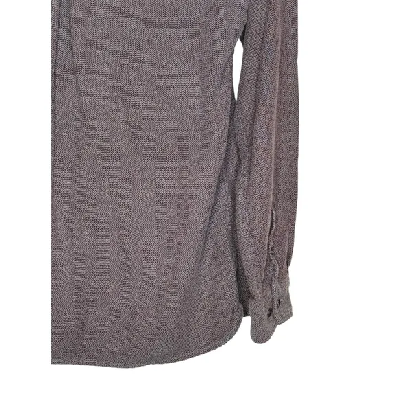 Woolrich Women's Top Button Up Shirt Double Pockets Long Sleeve‎ Purple Plus 24R - Image 7