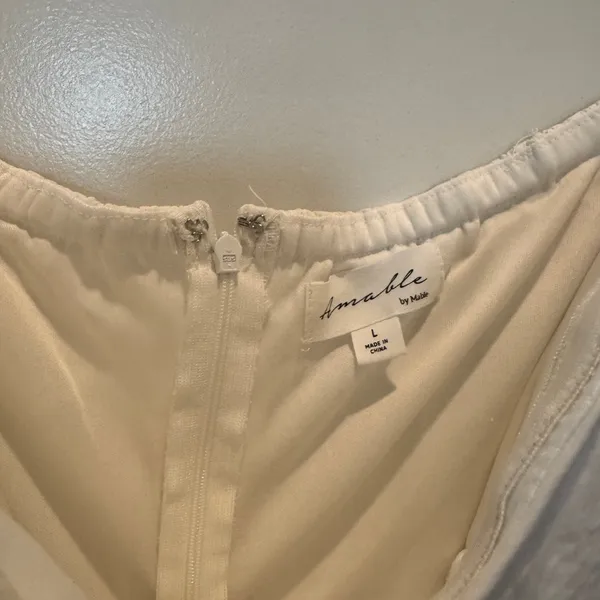 white mini dress Size L - Image 2