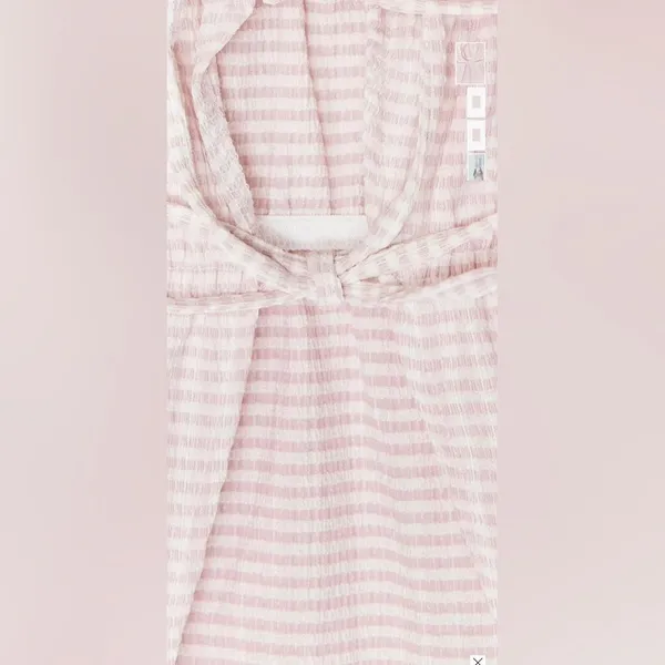 NWT Zara women’s Pink Gingham Tie-Front Top medium - Image 5