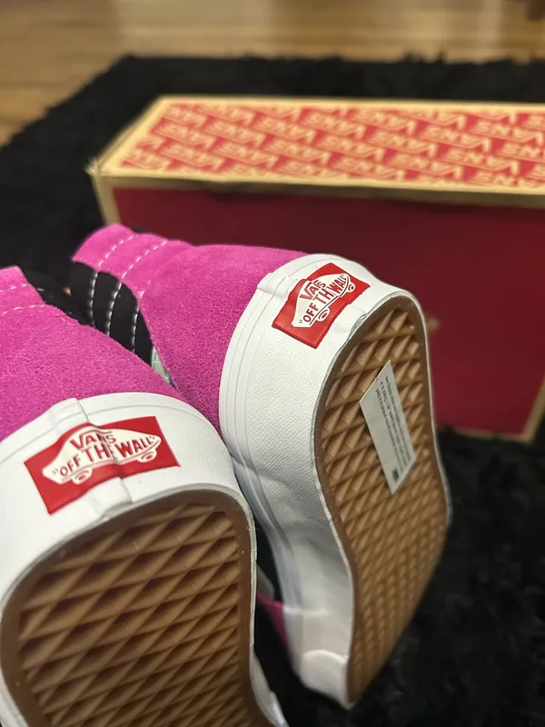 VANS sk8-hi top multicolored suede lace up skater shoes sneakers women’s 9 new - Image 5