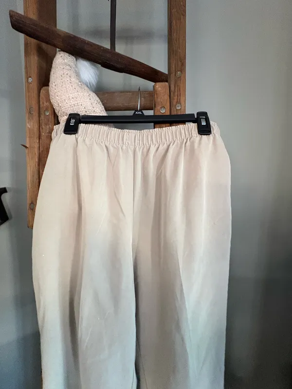 Liz Baker tan size 12 tall pull on elastic pants - Image 3