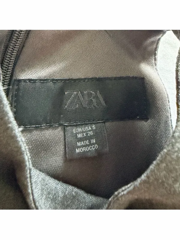 Zara Charcoal Halter Fit and Flare Mini Dress - Image 8
