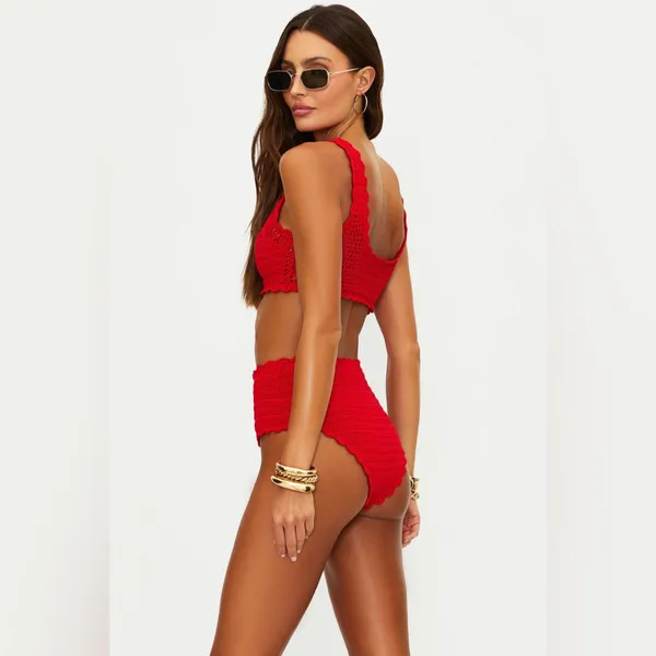 BEACH RIOT Kirby Bottom Ruby Crochet, Size Large , $138 - Image 2