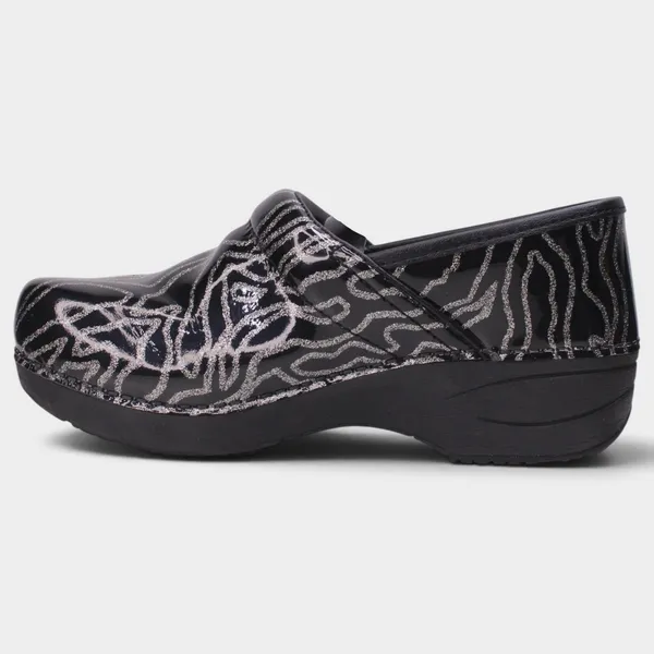 Dansko XP 2.0 Glitter Waves Patent Clogs Women 37 - Image 3