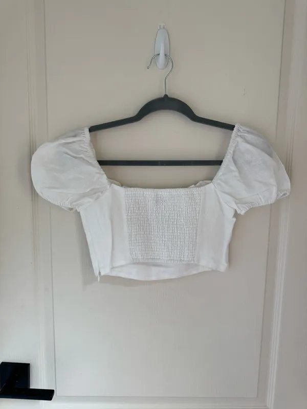 Aritzia Wilfred Wander Linen Blouse in White - Image 2
