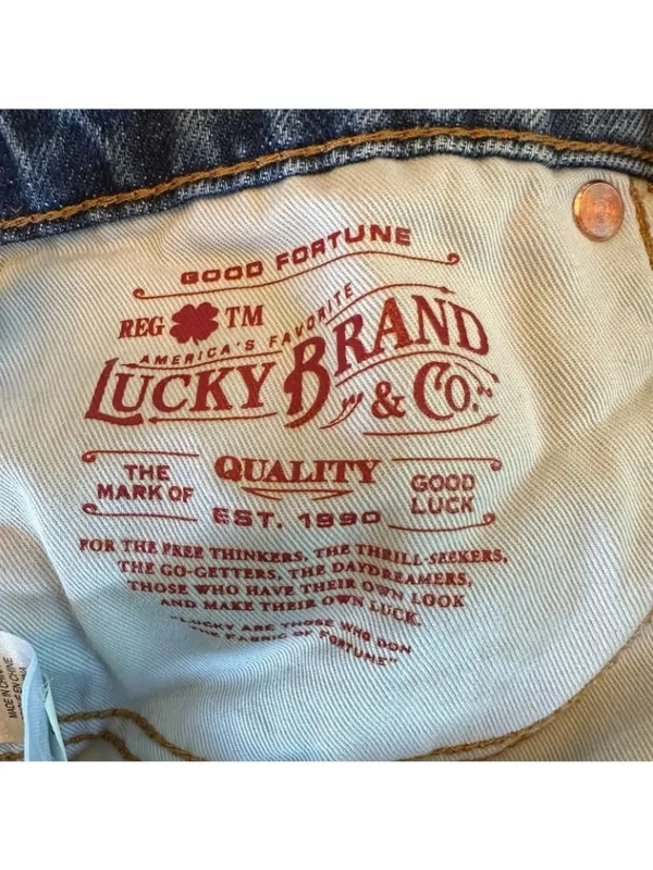 Lucky Brand Boyfriend Mid Rise Flare Patchwork Jeans Size 0/25R Cotton Hemp - Image 7