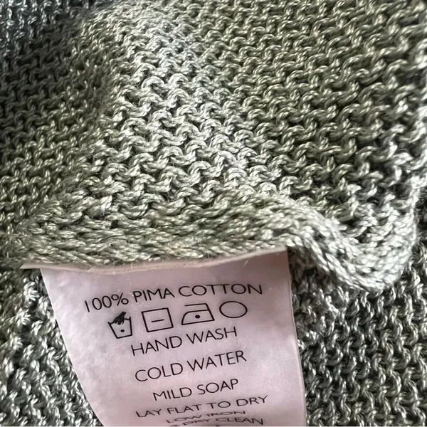 NWT Peruvian Connection Portobello Pima Cotton Dress Sage M - Image 11