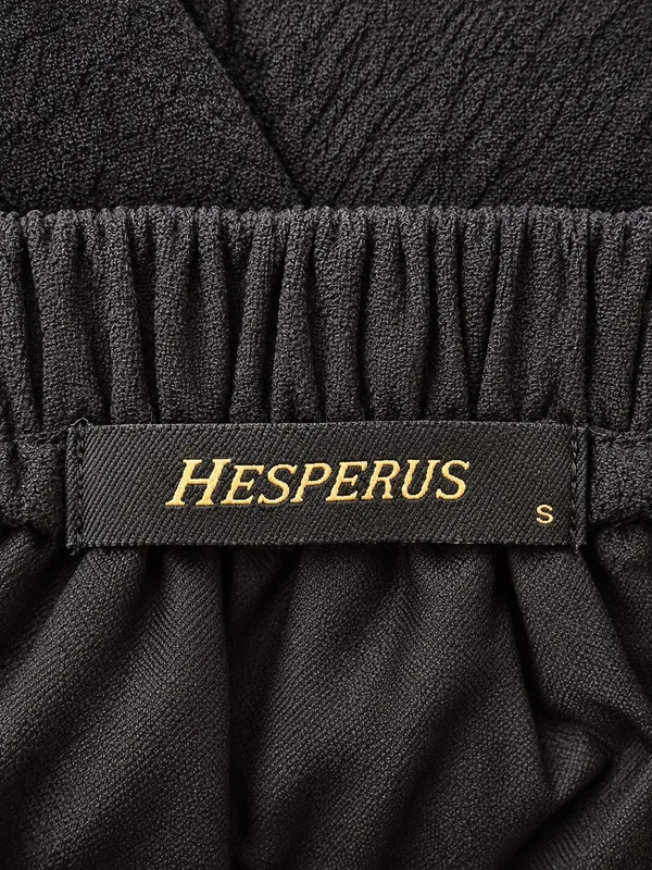 Hesperus Black Puff Sleeve Open Back Mini Dress Size S - Image 7