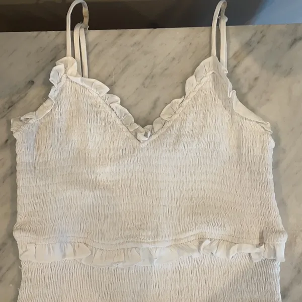 Olivaceous white dress - Image 2