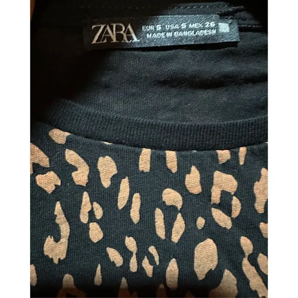 Zara leopard print women’s‎ top sz small - Image 3