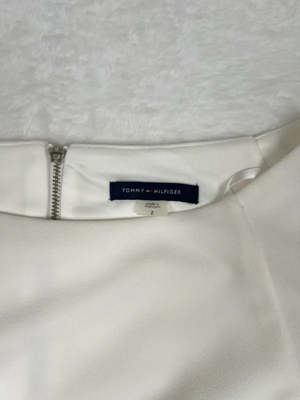 Tommy Hilfiger Fit & Flare Dress Off White Size 2 EUC - Image 3