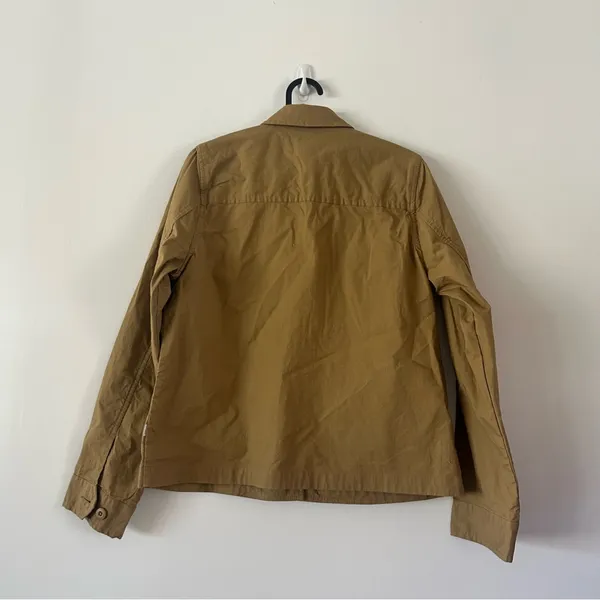 Vuori Ripstop Khaki Light Button Up Utility Collared Jacket Small - Image 5