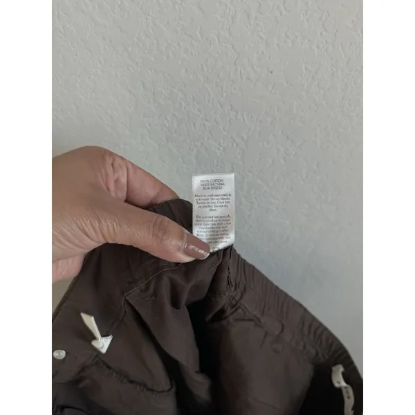 Pacsun Women’s Brown 90's Baggy Cargo Pant Low Rise Puddle‎ Size Medium NEW - Image 15