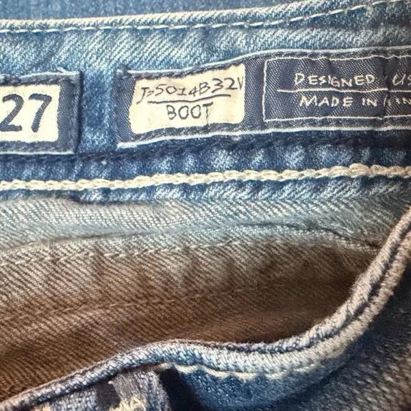 Miss Me Jeans Size 27 Low Rise Bootcut J55014B32Y Y2K Western Flap Pocket - Image 7