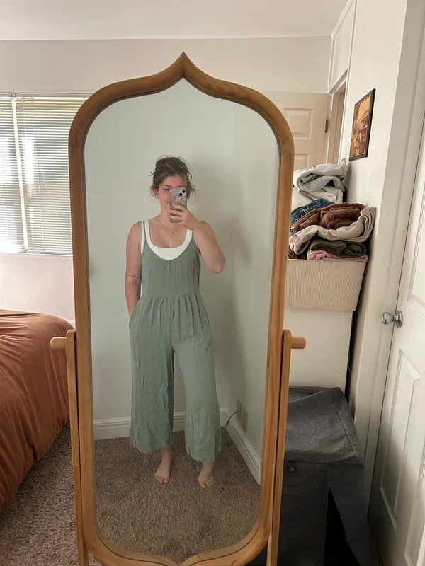 Boutique sea foam green jumpsuit - Image 3